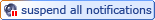 Suspend notifications for all targets