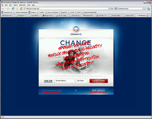 Vandalized page
