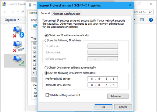 Replace DNS server