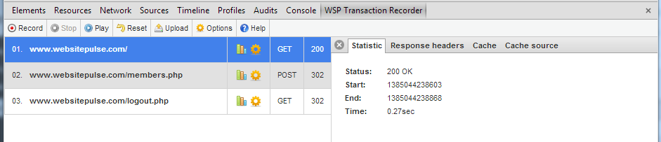 Play statistics