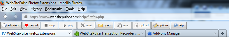 Transaction Recorder for Mozilla Firefox