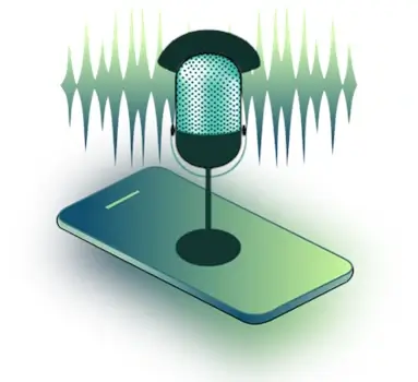 Voice search on a mobile phone
